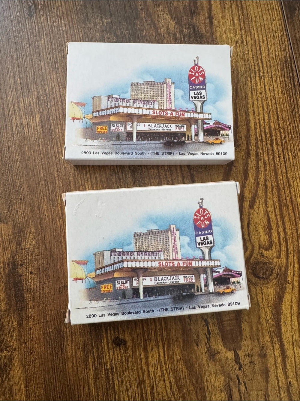 Slots-A-Fun Casino Las Vegas Playing Cards Lot Of 2 Decks Made In France